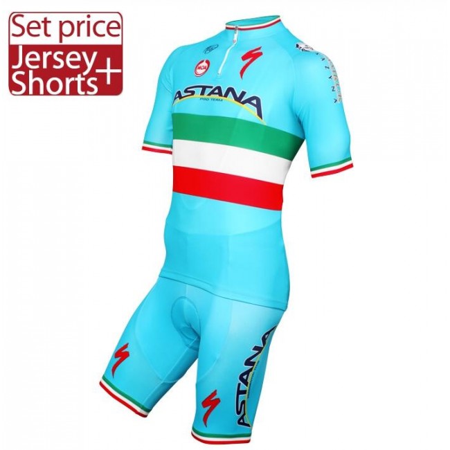 2016 ASTANA PRO TEAM Italian Champion Radbekleidung Radtrikot Kurzarm und Fahrradhosen Kurz Radtrikot Kaufen 2016 ASTANA PRO TEAM Italian Champion Radbekleidung Radtrikot Kurzarm und Fahrradhosen Kurz Radtrikot Kaufen