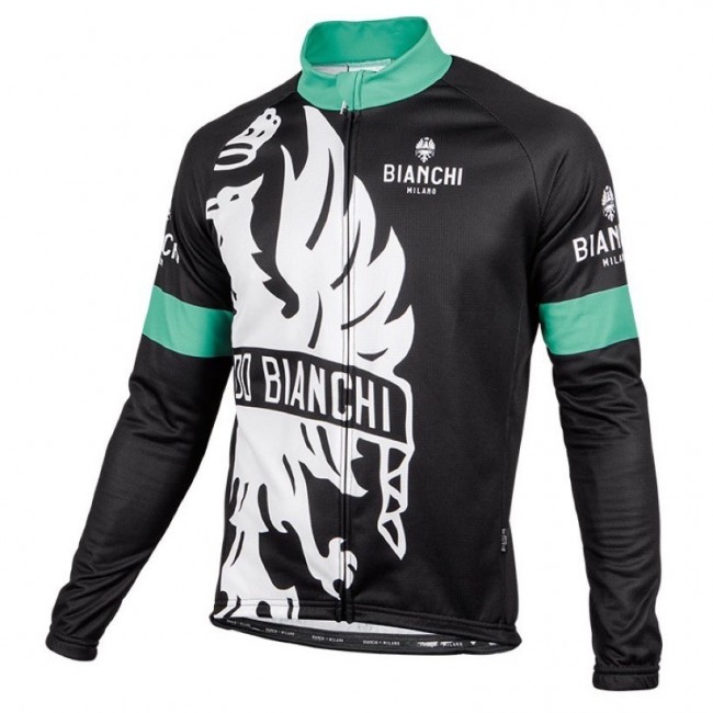 2016 Bianchi Milano Sorisole Schwarz-Grün Radtrikot Langarm Radtrikot Kaufen 2016 Bianchi Milano Sorisole Schwarz-Grün Radtrikot Langarm Radtrikot Kaufen