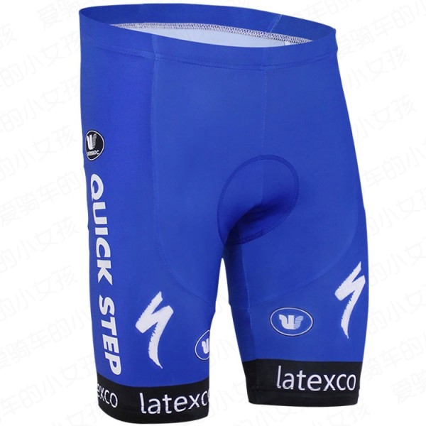 2016 QUICK STEP Pro Kurz Radhose Blau Radtrikot Kaufen