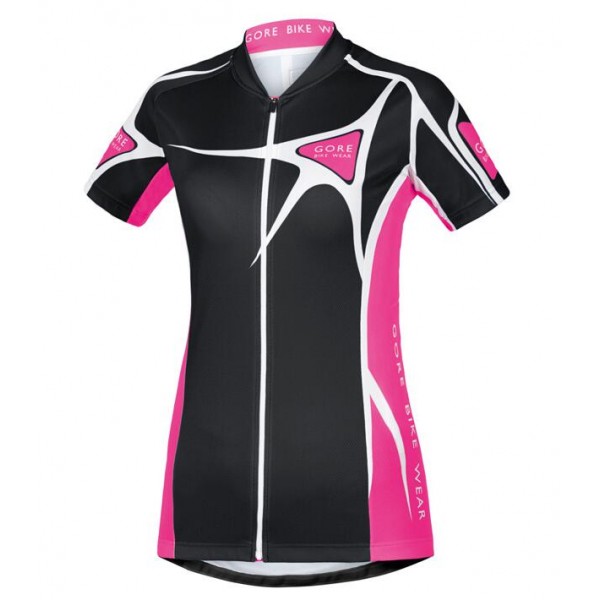 2016 GORE Radtrikot Kurzarm Damen Element Adrenaline 2.0 schwarz rose Fuchsie Radtrikot Kaufen