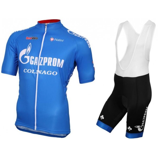 2016 Gazprom-Rusvelo Fahrradbekleidung Satz Fahrradtrikot Kurzarm Trikot und Kurz Trägerhose Radtrikot Kaufen