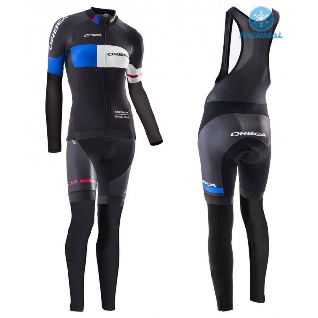 2016 Orbea Pro Damen Schwarz-Blau thermisch Fahrradbekleidung Satz Radtrikot Langarm+Lang Trägerhose Radtrikot Kaufen 2016 Orbea Pro Damen Schwarz-Blau thermisch Fahrradbekleidung Satz Radtrikot Langarm+Lang Trägerhose Radtrikot Kaufen