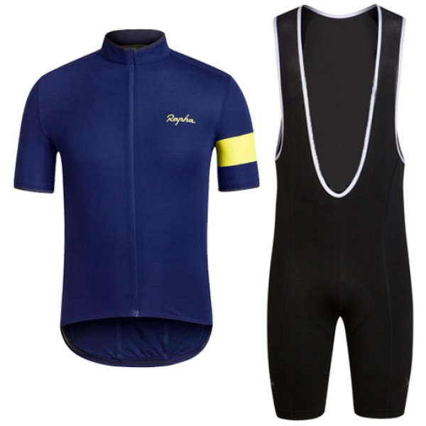 2016 RAPHA blau Fahrradbekleidung Radtrikot und Trägerhosen Set Radtrikot Kaufen