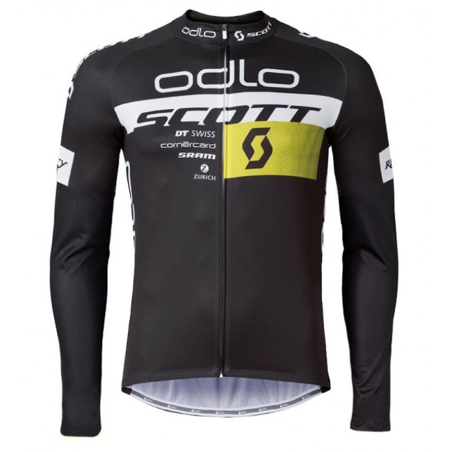 2016 Scott ODLO Team Schwarz Radtrikot Langarm Radtrikot Kaufen 2016 Scott ODLO Team Schwarz Radtrikot Langarm Radtrikot Kaufen