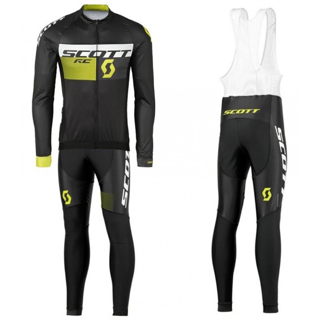 2016 Scott RC Schwarz-Gelb Fahrradbekleidung Satz Radtrikot Langarm+Lang Trägerhose Radtrikot Kaufen 2016 Scott RC Schwarz-Gelb Fahrradbekleidung Satz Radtrikot Langarm+Lang Trägerhose Radtrikot Kaufen