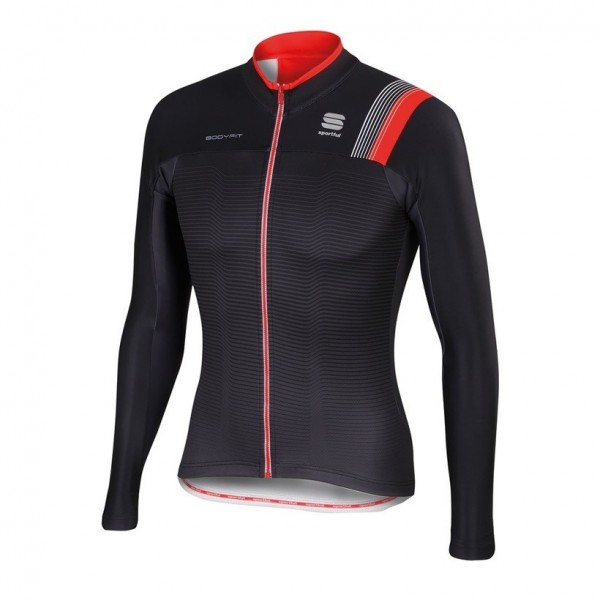 2016 Sportful JSW Schwarz Radtrikot Langarm Radtrikot Kaufen