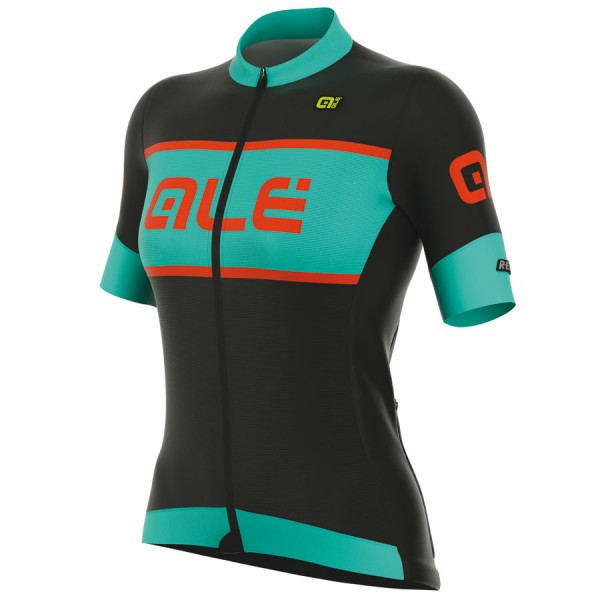 2017 Damen Ale R-EV1 Master Radtrikot Kurzarm Schwarz Light Blau Radtrikot Kaufen