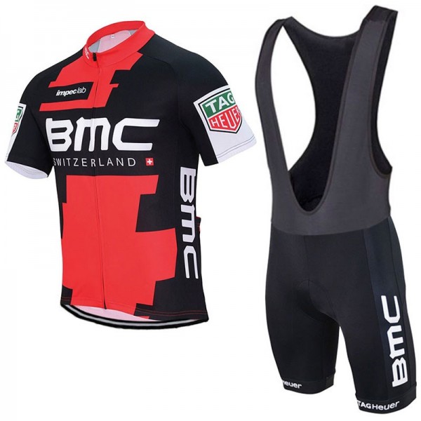 Bmc Racing Team 2017 Fahrradbekleidung Satz Radtrikot Kurzarm+Kurz Trägerhose Schwarz Radtrikot Kaufen