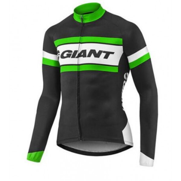 2017 Giant Grün Schwarz Radtrikot Langarm Radtrikot Kaufen