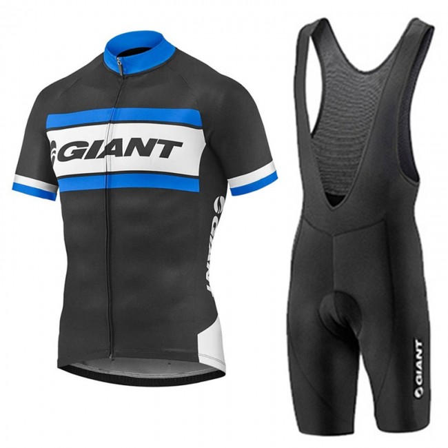 2017 Giant Blau Schwarz Fahrradbekleidung Satz Radtrikot Kurzarm+Kurz Trägerhose Radtrikot Kaufen 2017 Giant Blau Schwarz Fahrradbekleidung Satz Radtrikot Kurzarm+Kurz Trägerhose Radtrikot Kaufen