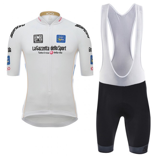 Giro d'Italia 2017 Weiß Fahrradbekleidung Satz Radtrikot Kurzarm+Kurz Trägerhose Radtrikot Kaufen Giro d'Italia 2017 Weiß Fahrradbekleidung Satz Radtrikot Kurzarm+Kurz Trägerhose Radtrikot Kaufen