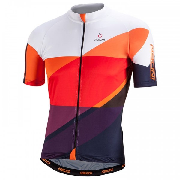 2017 Nalini PRO Campione Weiß-Orange Radtrikot Kurzarm Radtrikot Kaufen