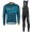 2017 Scott Rc Blau Fahrradbekleidung Satz Radtrikot Langarm+Lang Trägerhose Radtrikot Kaufen