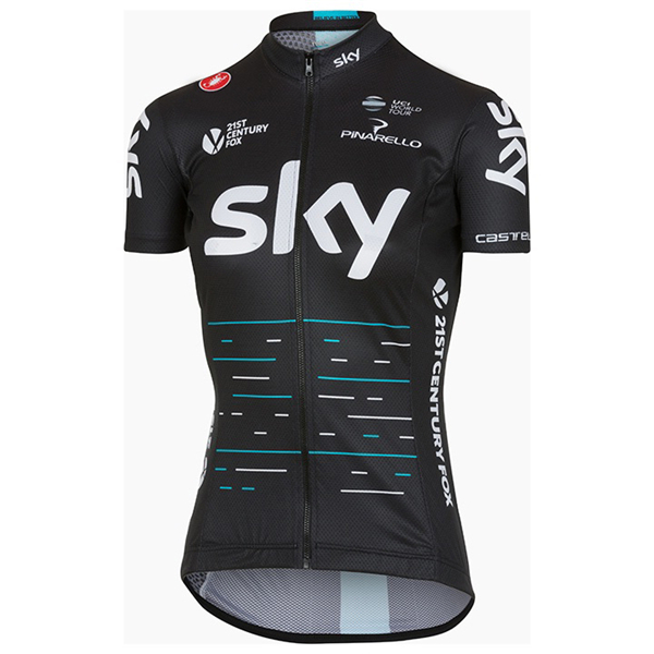 Sky Pro Damen 2017 Schwarz Radtrikot Kurzarm Radtrikot Kaufen