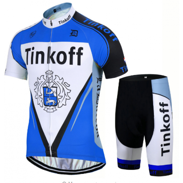 2017 Tinkoff Blau Fahrradbekleidung Satz Radtrikot Kurzarm+Kurz Radhose Radtrikot Kaufen