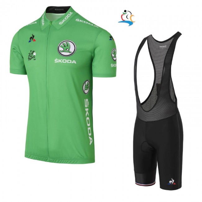 2017 Tour de France Grün Fahrradbekleidung Satz Radtrikot Kurzarm+Kurz Trägerhose Schwarz Radtrikot Kaufen 2017 Tour de France Grün Fahrradbekleidung Satz Radtrikot Kurzarm+Kurz Trägerhose Schwarz Radtrikot Kaufen