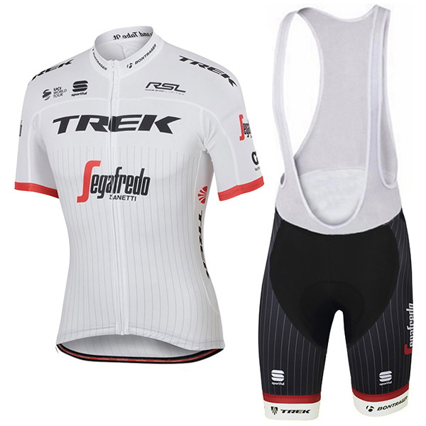 TREK-SEGAFREDO TDF Pro Race 2017 Fahrradbekleidung Satz Radtrikot Kurzarm+Kurz Trägerhose Radtrikot Kaufen