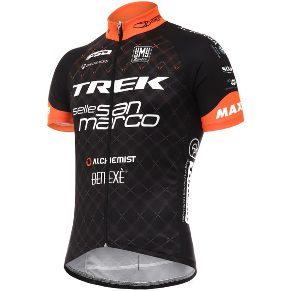 Trek Selle San Marco 2017 Schwarz Radtrikot Kurzarm Radtrikot Kaufen